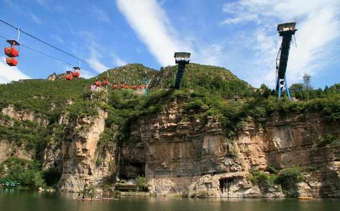 十渡玻璃棧道、拒馬河漂流、天鵝湖、BBQ自助燒